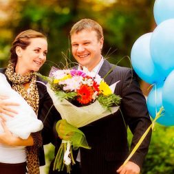 Воздушные шары на выписку из роддома мальчика Воздушные шары на выписку из роддома мальчика