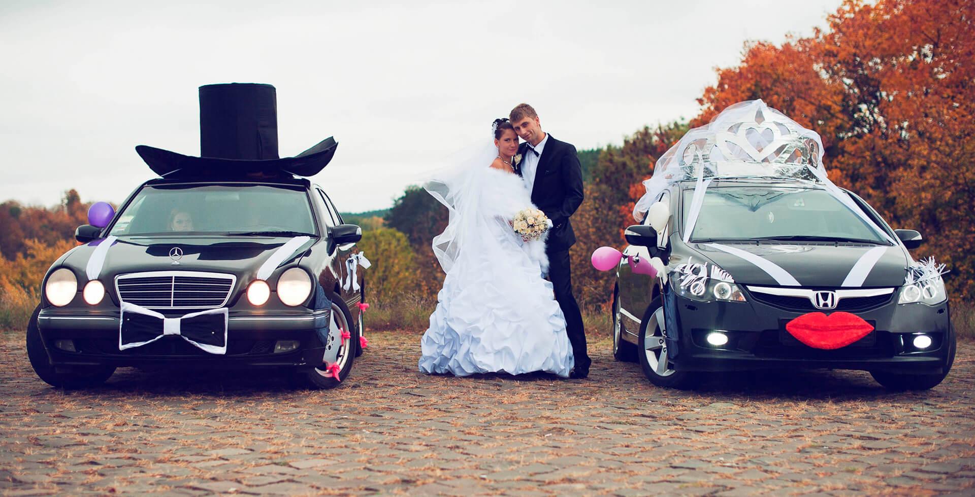 Свадебные украшения на машину своими руками - 66 фото