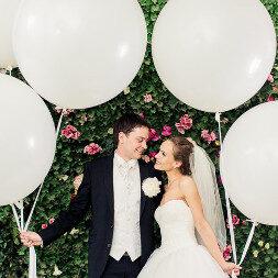 Украшение зала шарами на свадьбу Украшение зала шарами на свадьбу