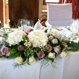 Оформление стола на свадьбу цветами Оформление стола на свадьбу цветами