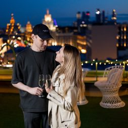 Романтический ужин на открытой крыше в Москве Романтический ужин на открытой крыше в Москве